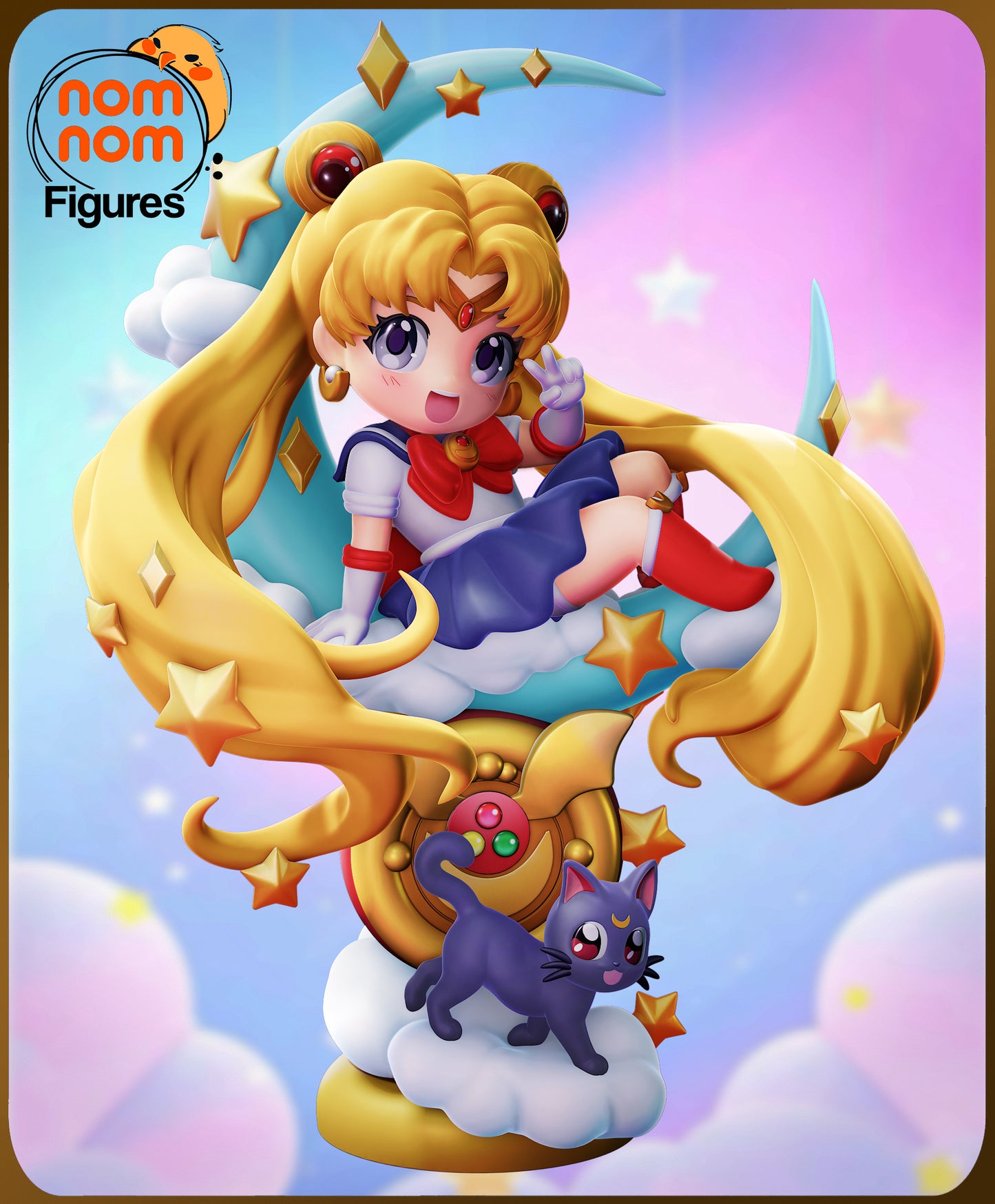 Unpainted Nom Nom Chibi Sailor Moon