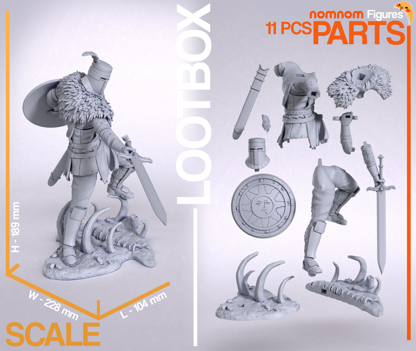 Unpainted Nom Nom Solaire of Astora Dark Souls