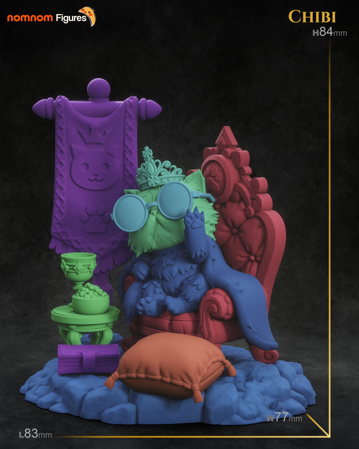 Unpainted Nom Nom Chibi Donut Dungeon Crawler Carl