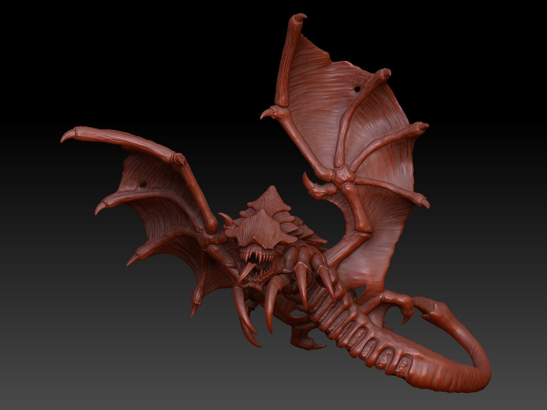 Unpainted Space Flying Insect and hive
