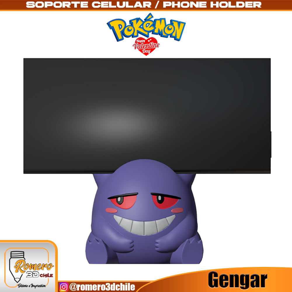 Unpainted Gengar Phone Holder