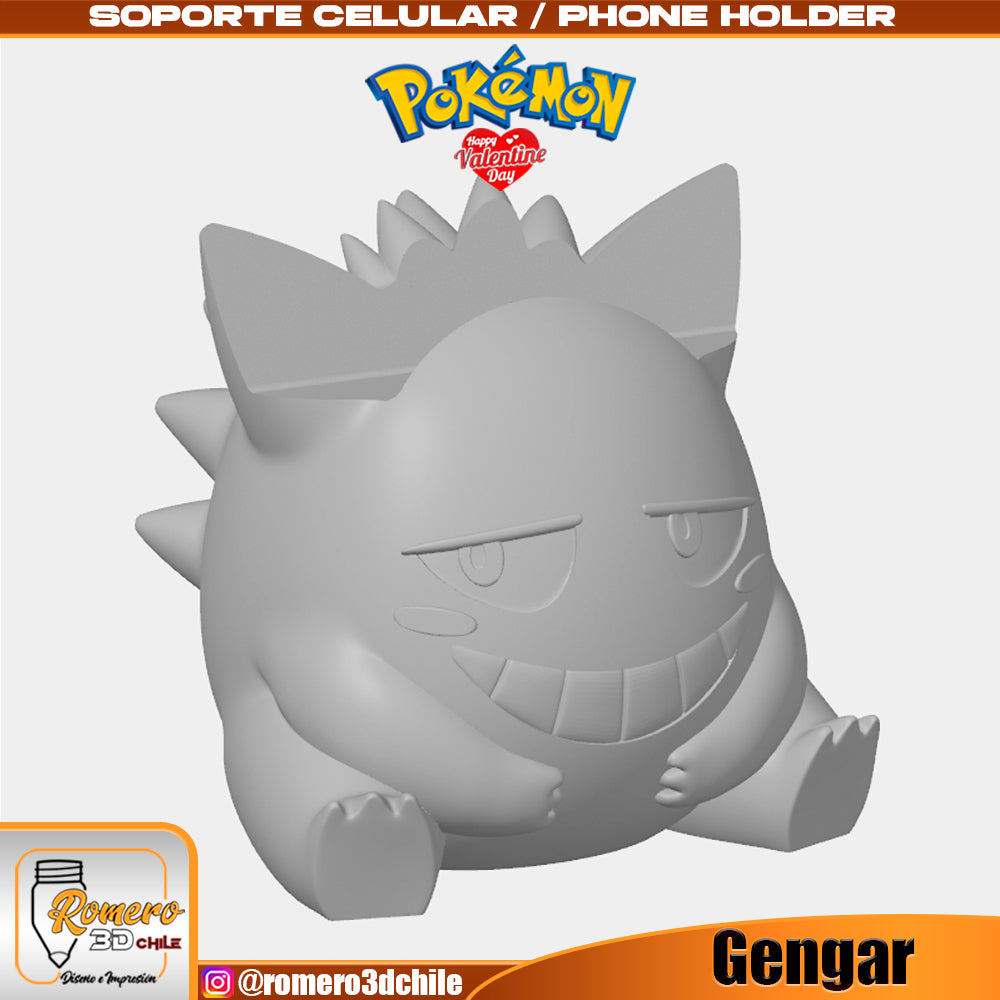 Unpainted Gengar Phone Holder