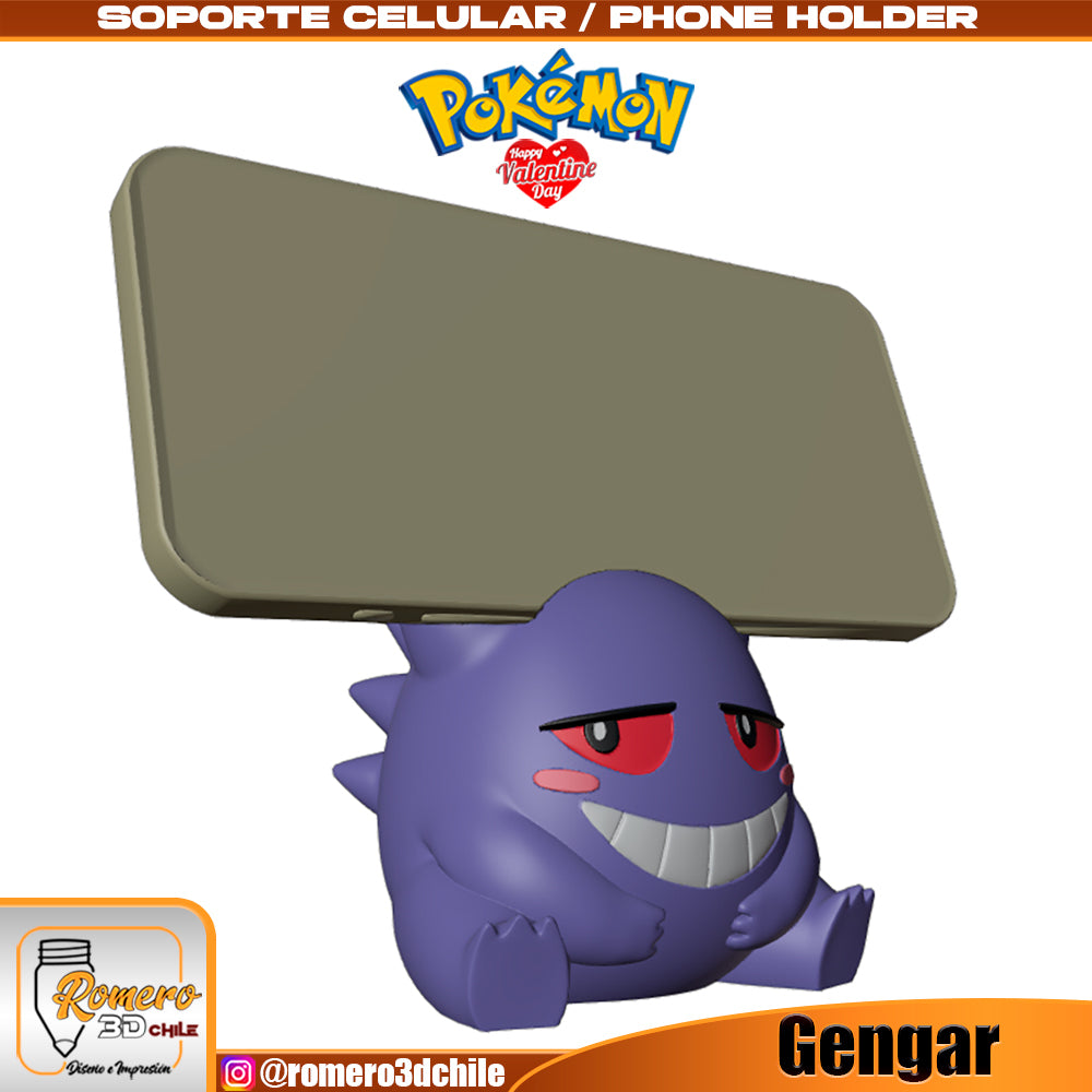 Unpainted Gengar Phone Holder