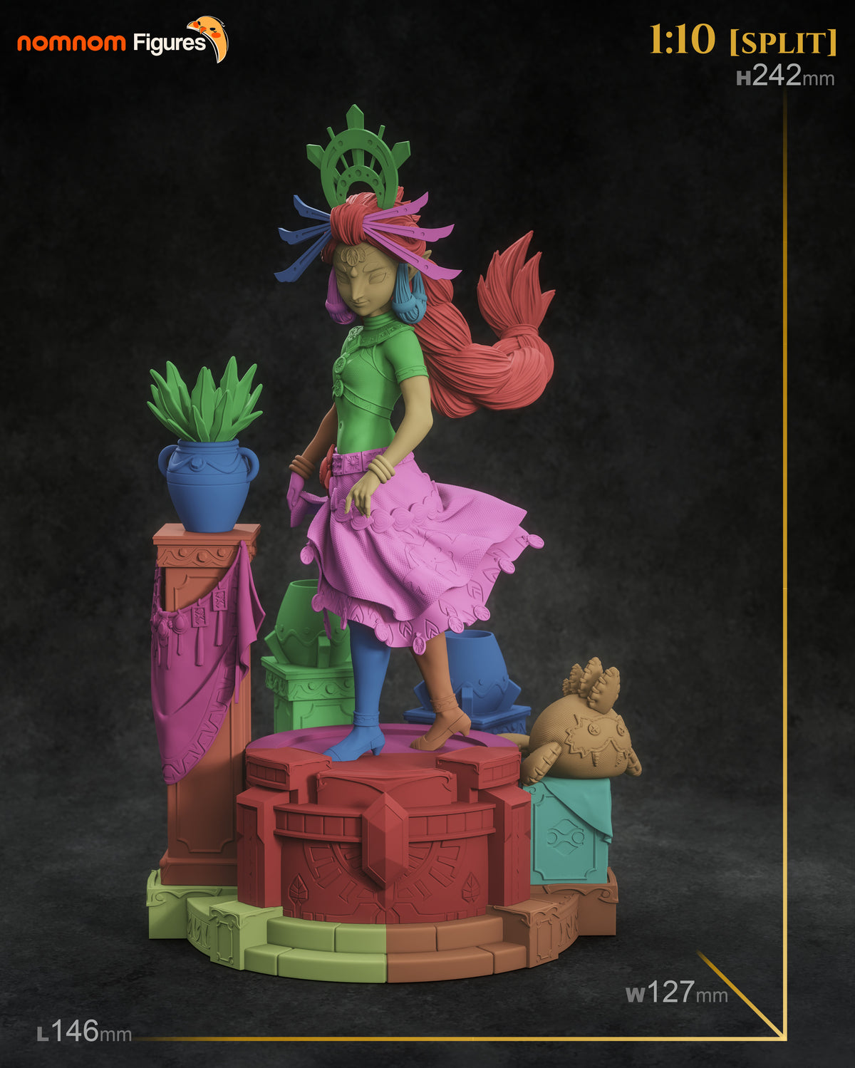 Unpainted Nom Nom Riju Breath of the Wild