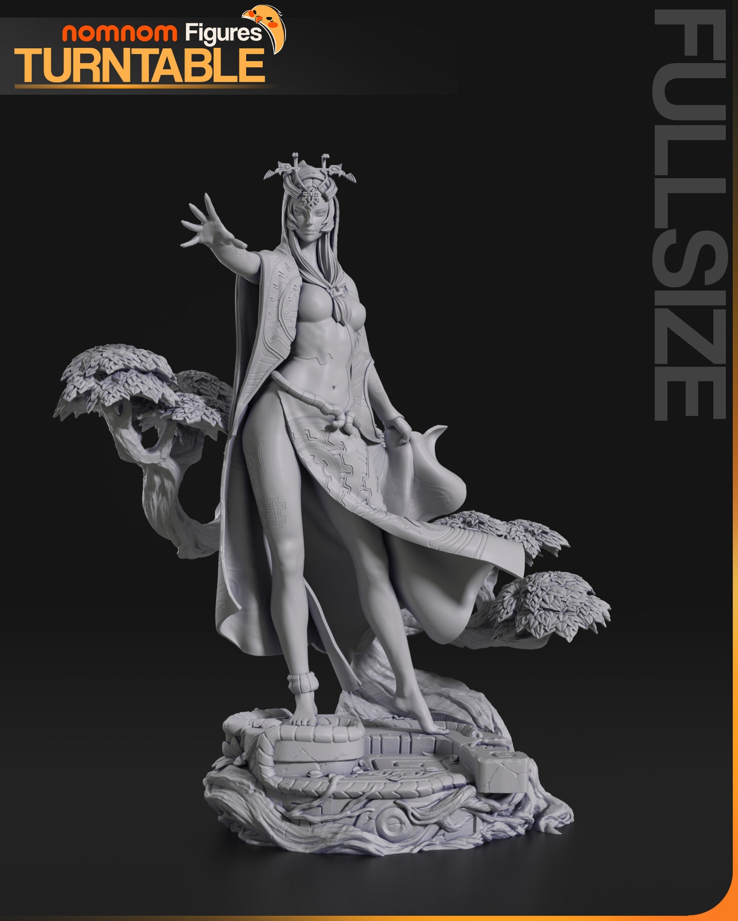 Unpainted Nom Nom Midna Legends of Zelda