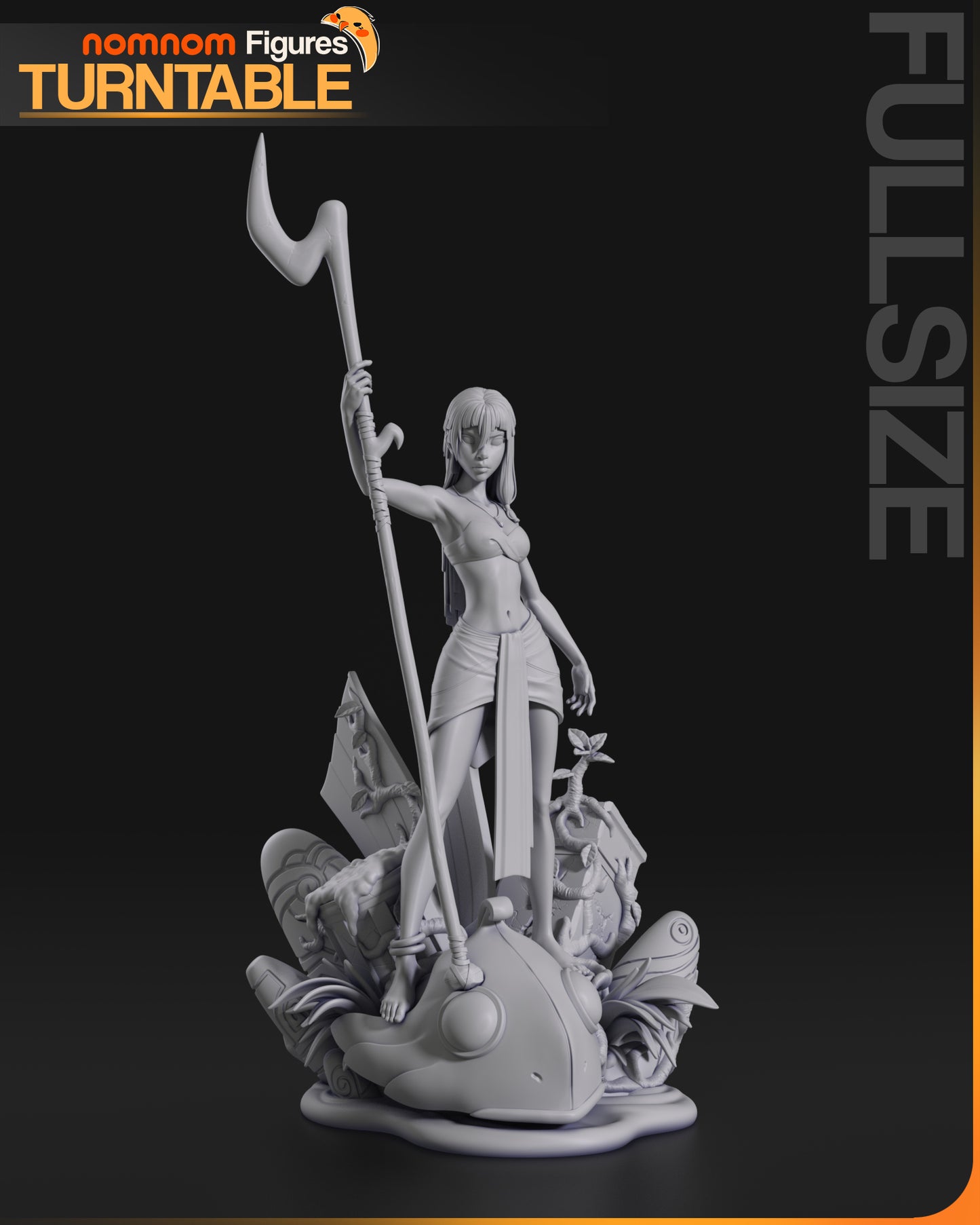 Unpainted Nom Nom Kida Atlantis