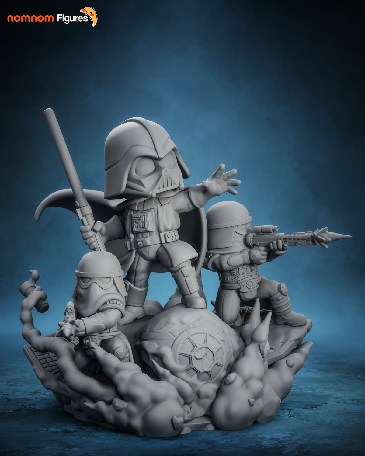 Unpainted Nom Nom Chibi Darth Vader Star Wars