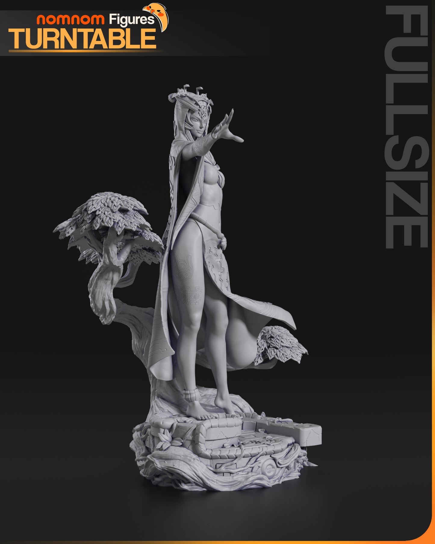 Unpainted Nom Nom Midna Legends of Zelda