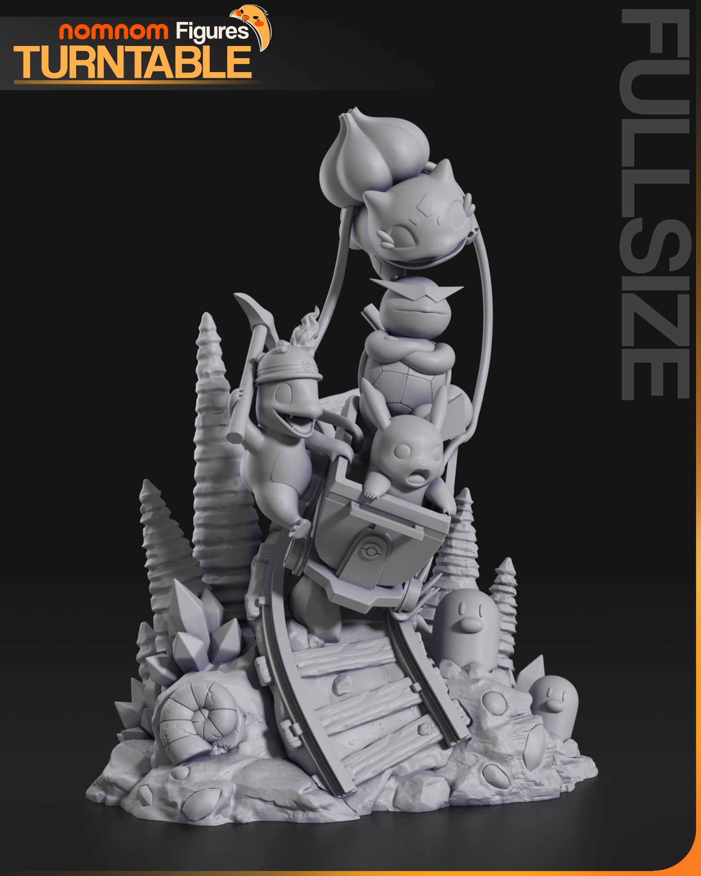 Unpainted Nom Nom Pikachu Pokemon