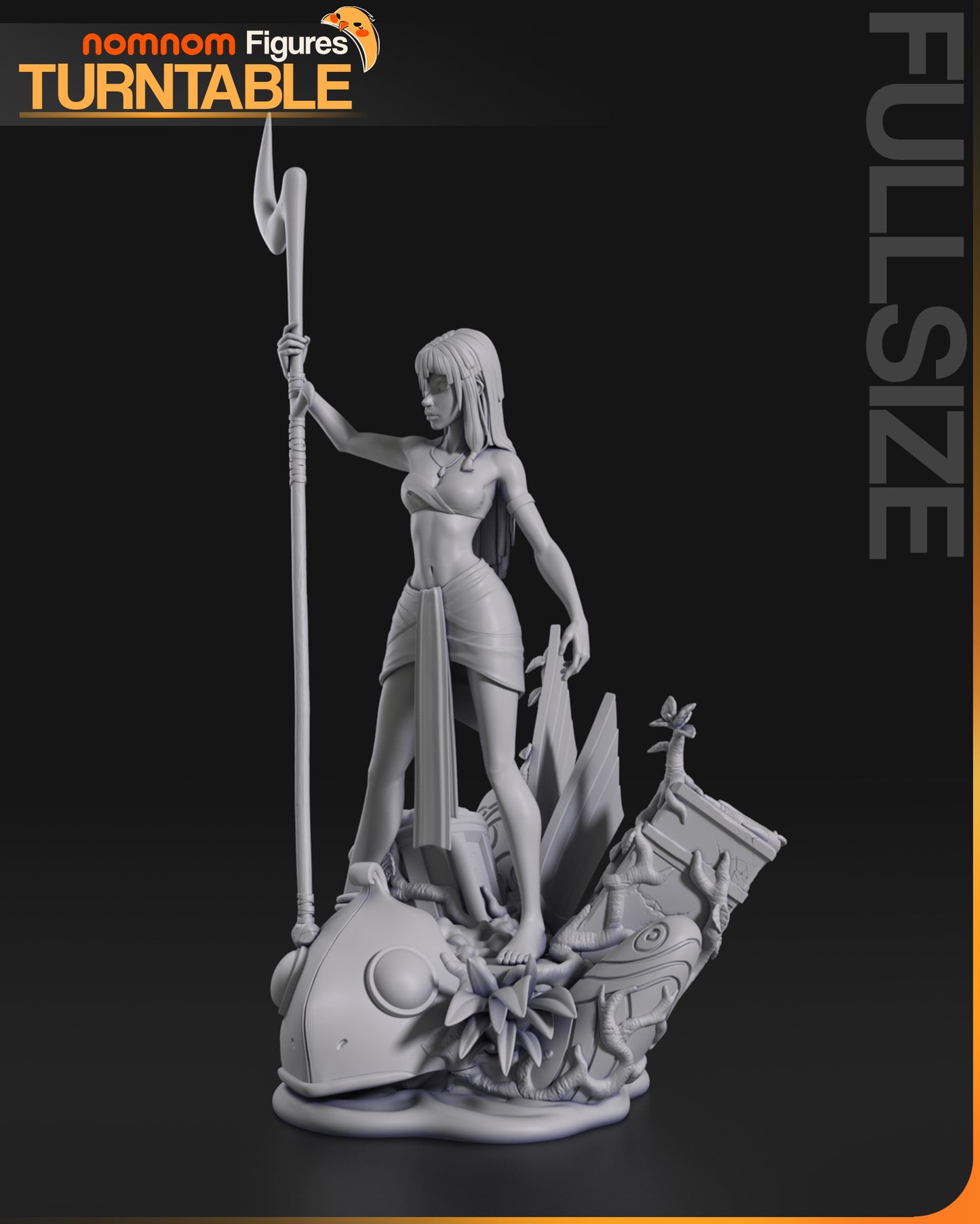 Unpainted Nom Nom Kida Atlantis