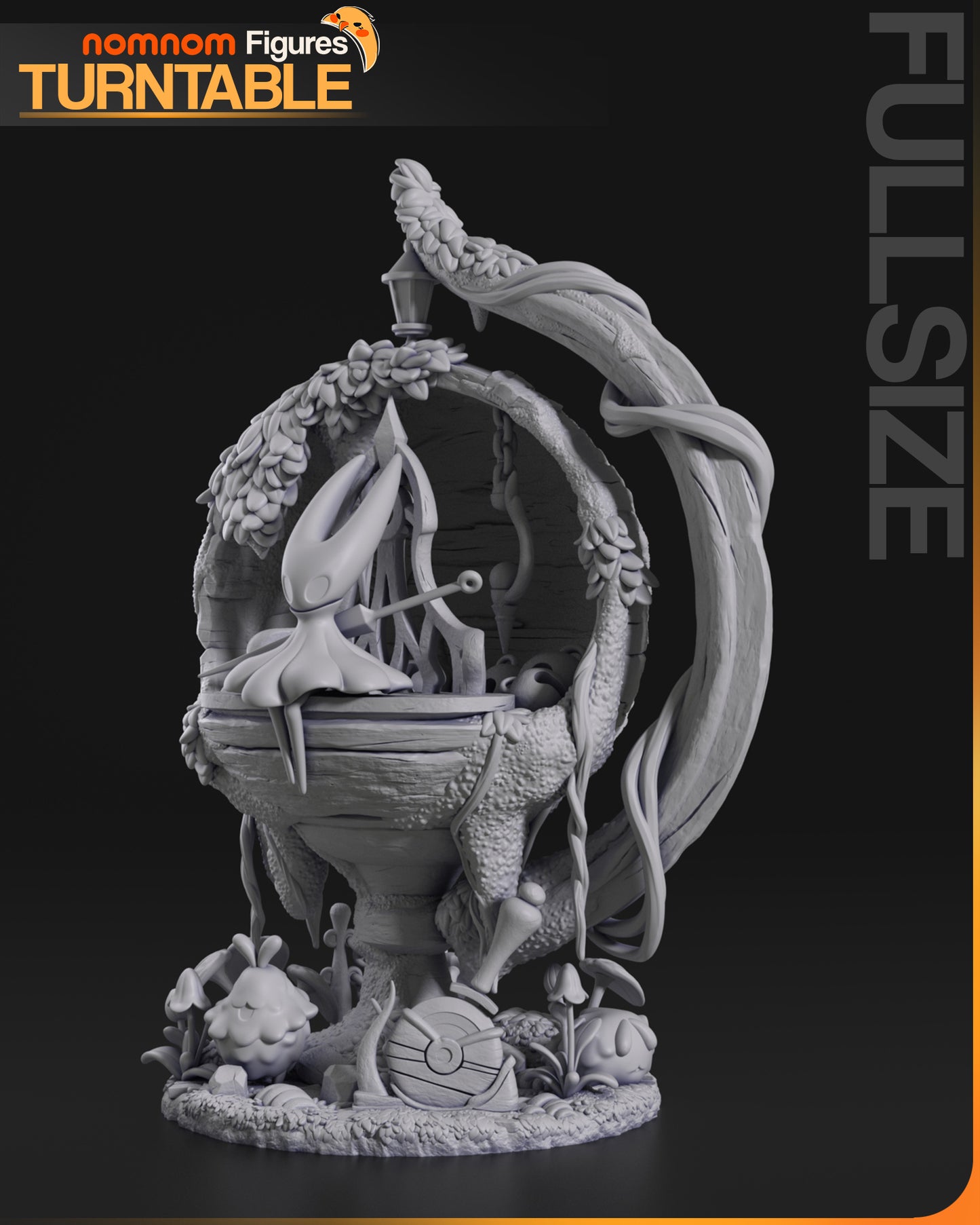 Unpainted Nom Nom Chibi Hornet Hollow Knight