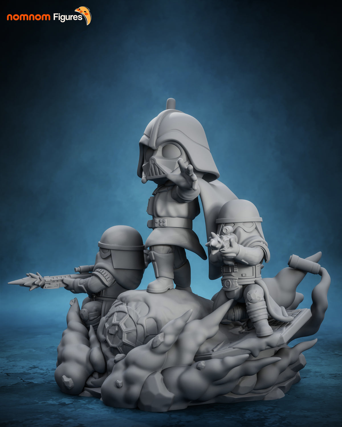 Unpainted Nom Nom Chibi Darth Vader Star Wars