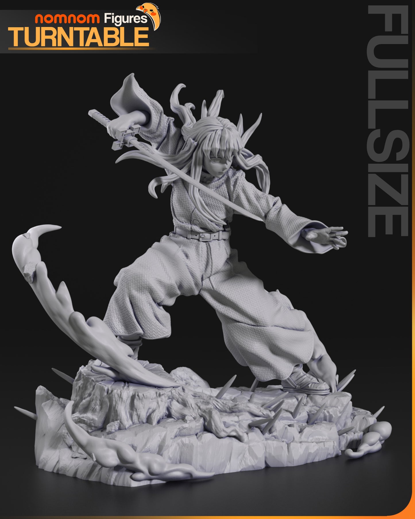 Unpainted Muichiro Demon Slayer