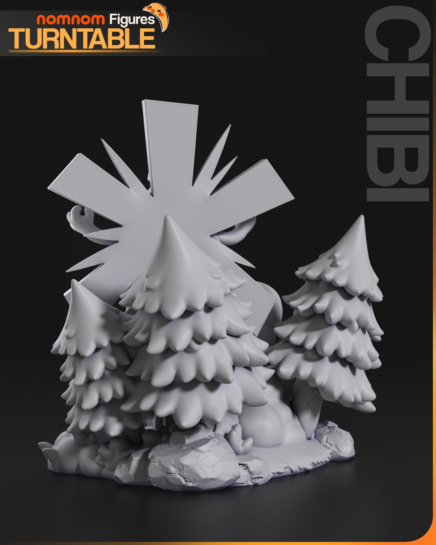 Unpainted Nom Nom Chibi Bill Cypher Gravity Falls