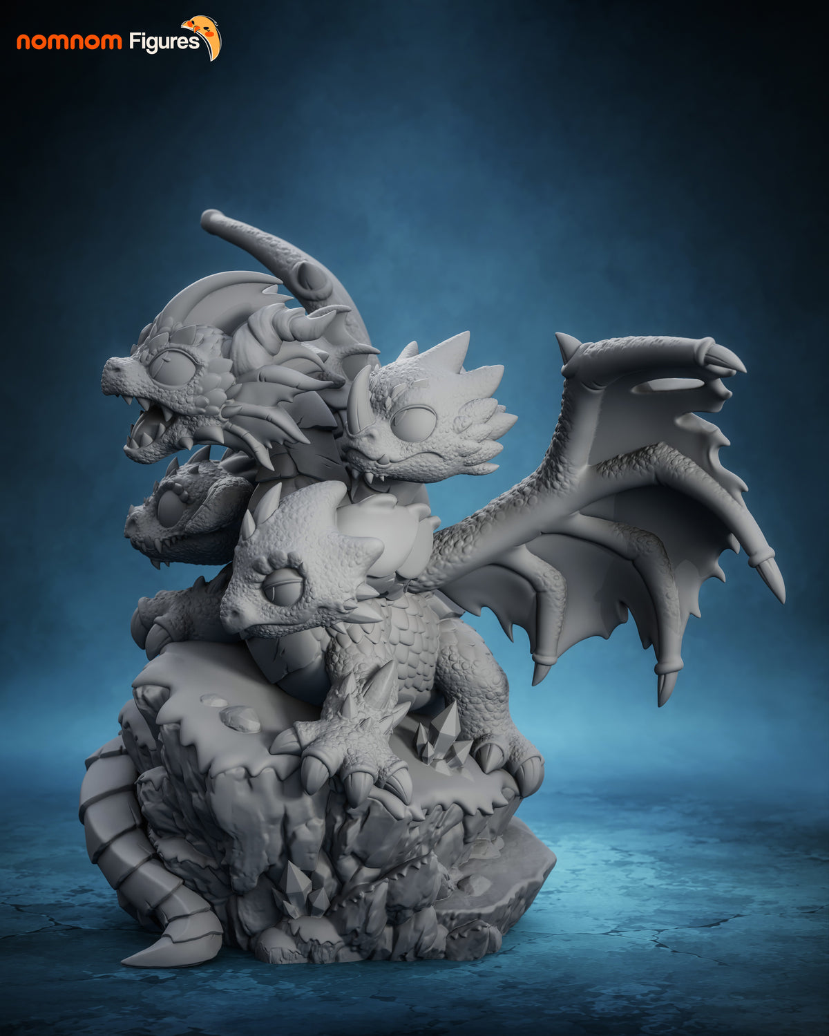 Unpainted Nom Nom Chibi Tiamat