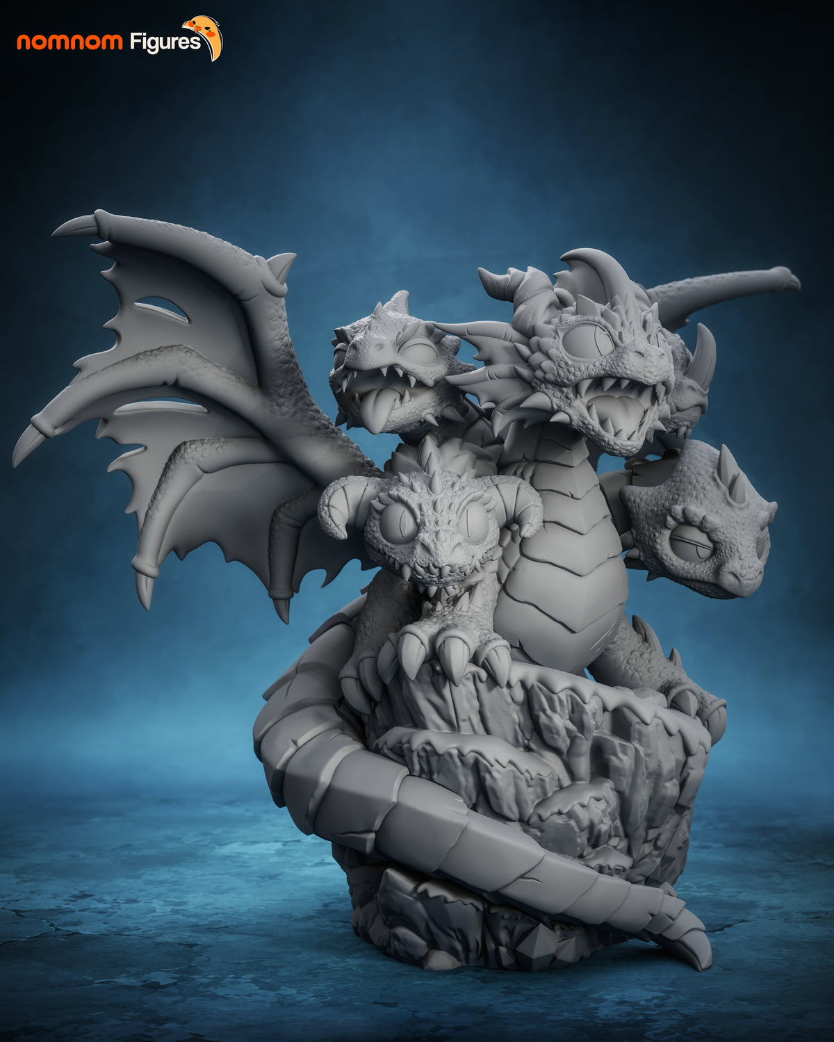 Unpainted Nom Nom Chibi Tiamat