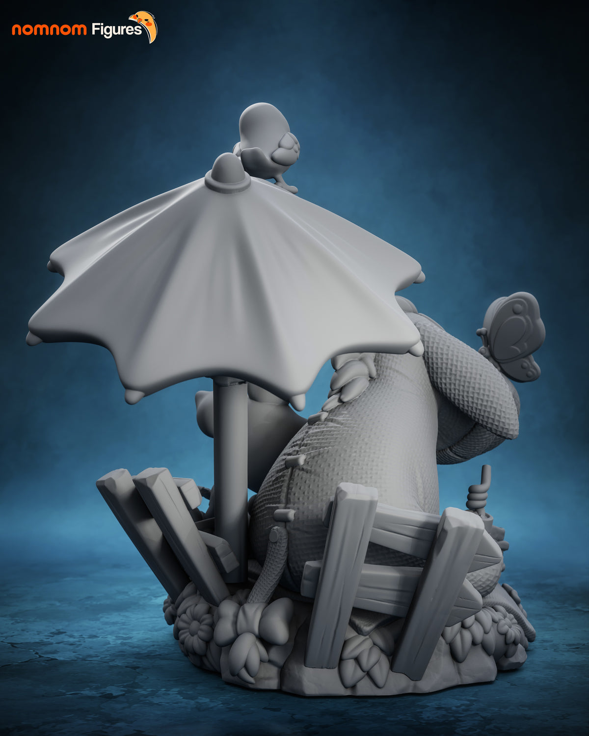 Unpainted Nom Nom Chibi Eeyore Winnie the Pooh