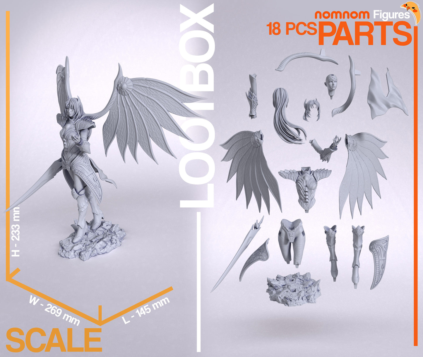 Unpainted Nom Nom Rose Legend of Dragoon