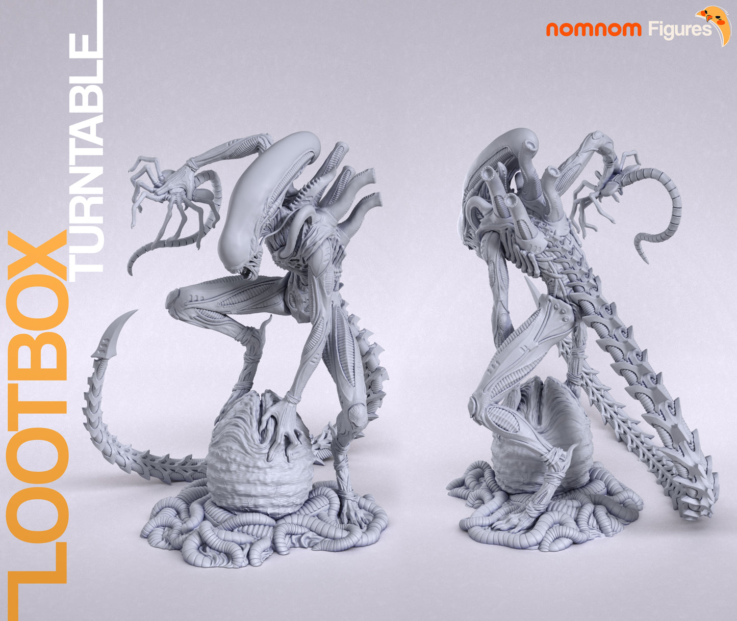 Unpainted Nom Nom Xenomorph