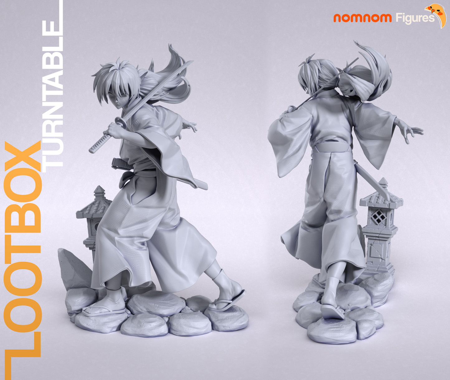 Unpainted Nom Nom Kenshin Samurai X