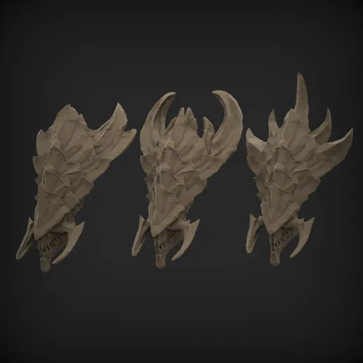 Unpainted Mutant Angry Worm set of 3