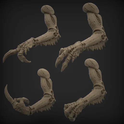 Unpainted Mutant Angry Worm set of 3