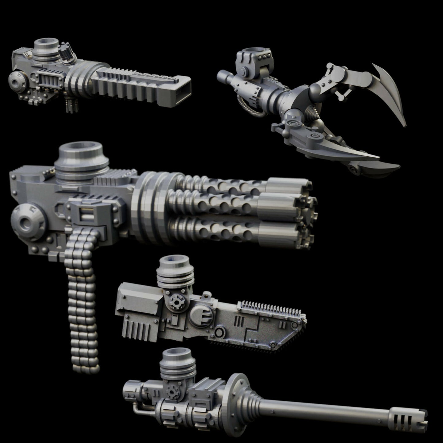 Unpainted Dog of War Robot V4