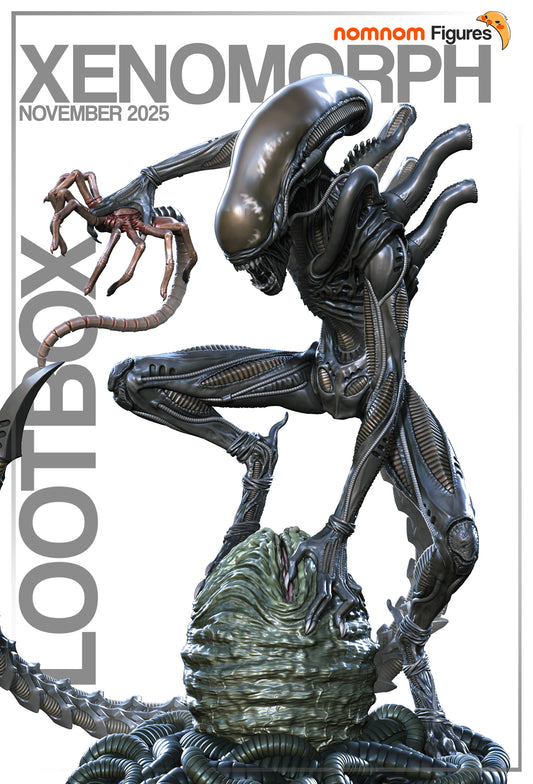 Unpainted Nom Nom Xenomorph