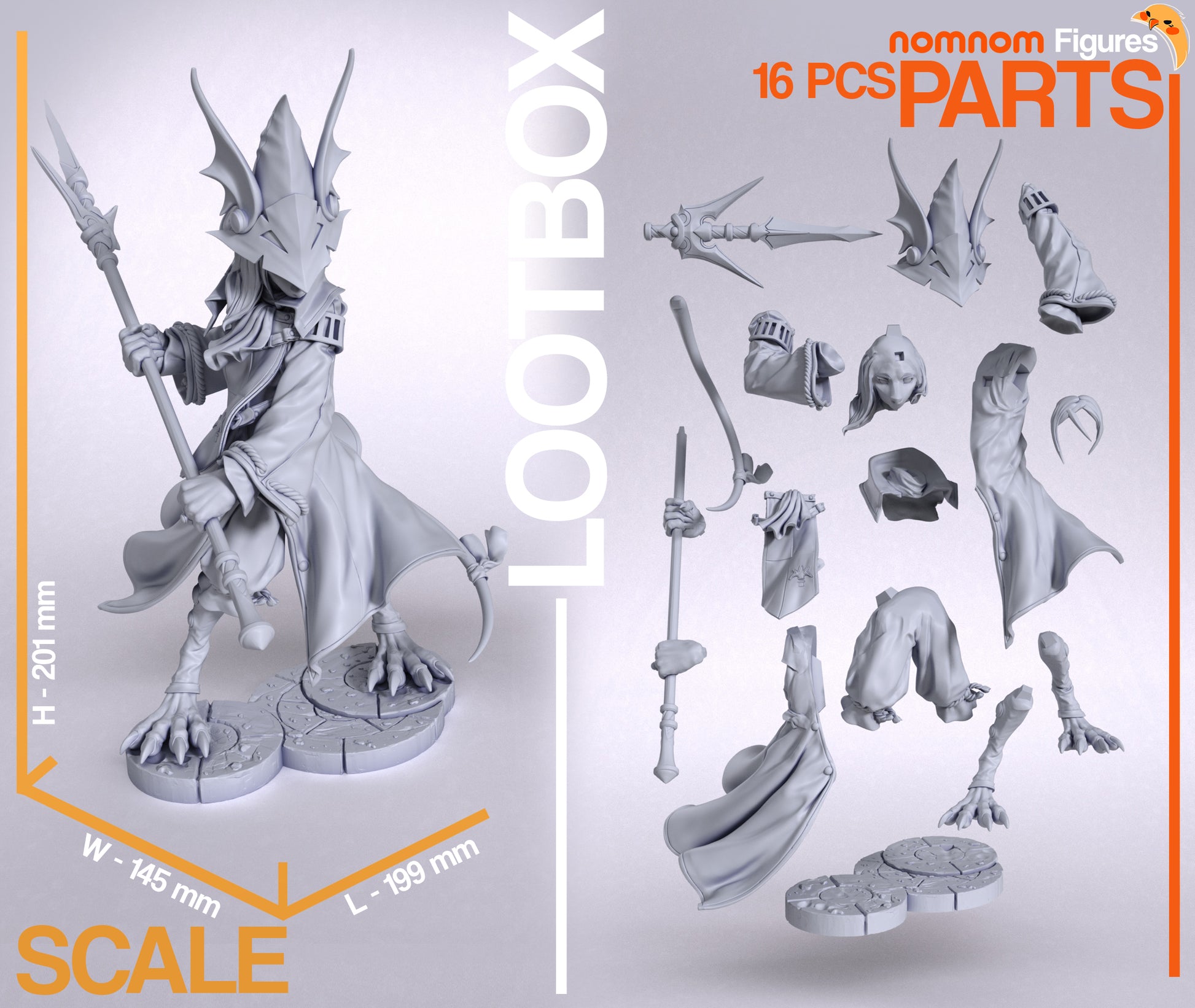 Unpainted Nom Nom Freya Crescent FFIX image 1
