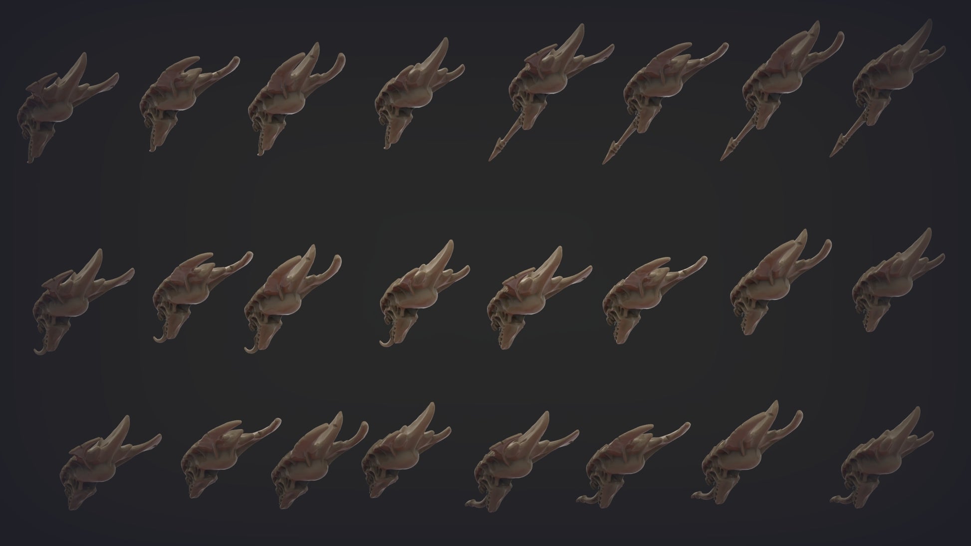Unpainted Space Bug style 4 (Set of 3) image 7