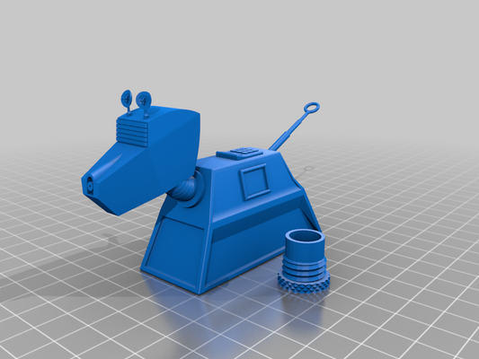 Unpainted Doctor Who - K-9 Geocache image 0