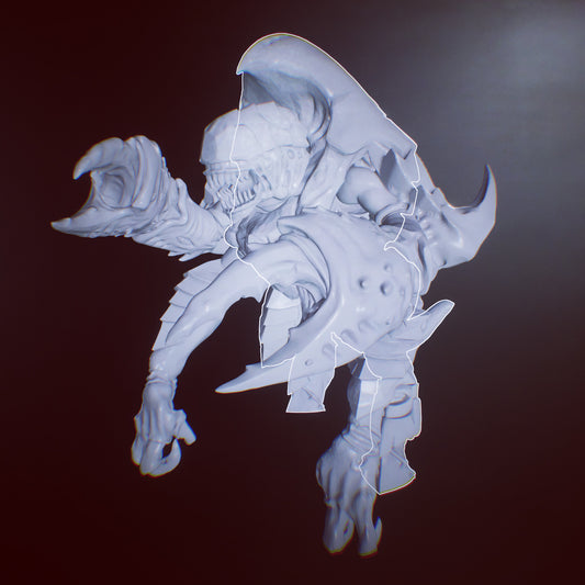Unpainted space bugs style 22 set of 12 6 with claws and 6 with weap image 0