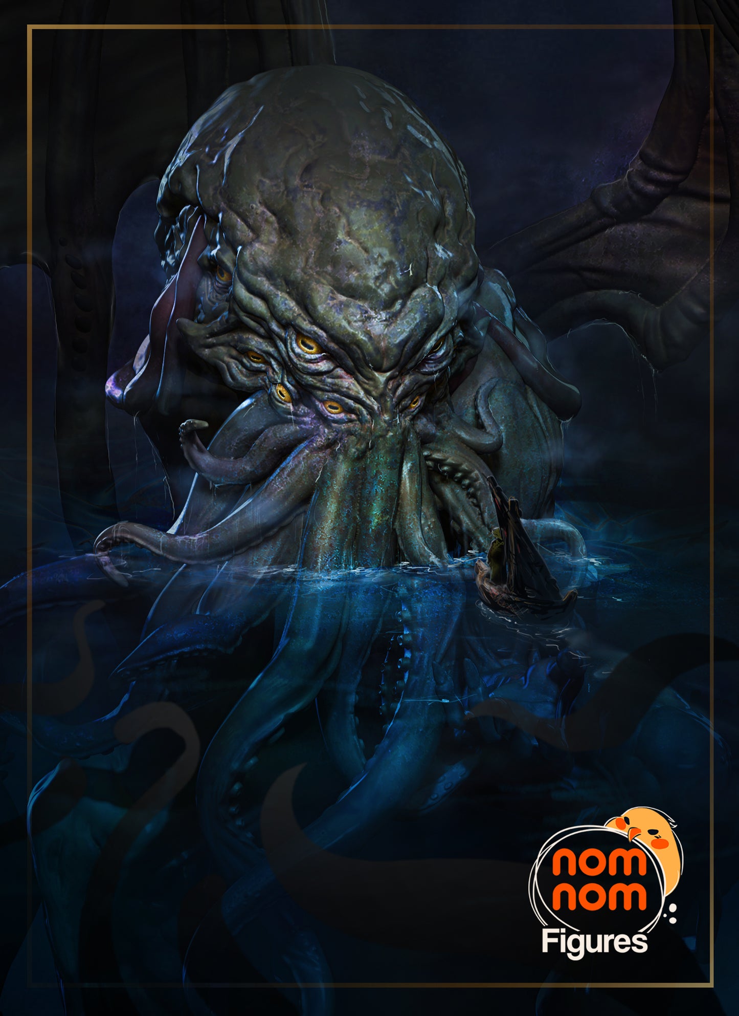 Unpainted Nom Nom Cthulhu Mythos image 5