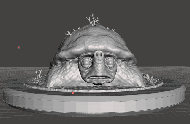 Unpainted Morla the Turtle 6 inches image 0