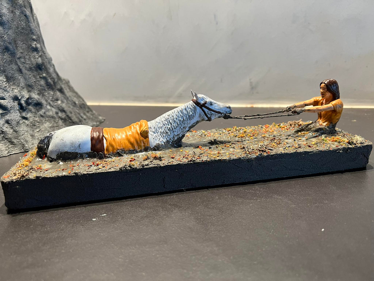 Unpainted Artax and Atreyu swamp of sadness Neverending Story 8 inches image 3