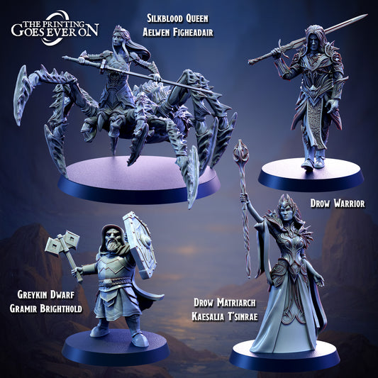 Unpainted Bad Guys Set of 4 image 0