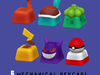 Unpainted 6 Keycaps for mechanical Keyboard - POKEMON Edition image 0