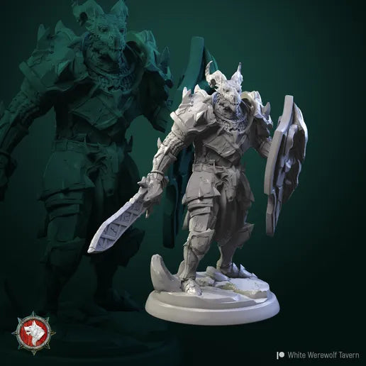 Unpainted-DragonBorn-Knight4 image 0