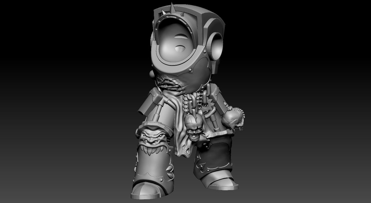 Unpainted Space Bug Terminators of Justice set of 5