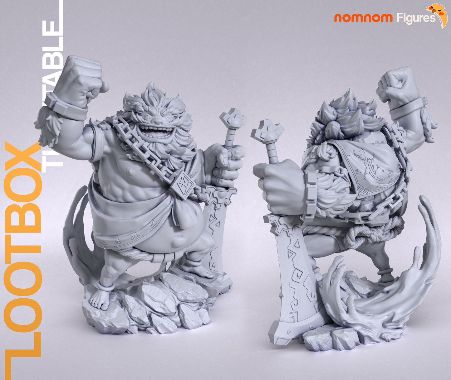 Unpainted Nom Nom Daruk Breath of the Wild image 1