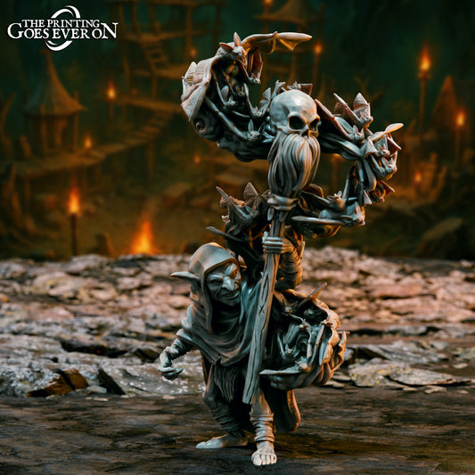 Unpainted Goblin Shaman pack of 3 image 0