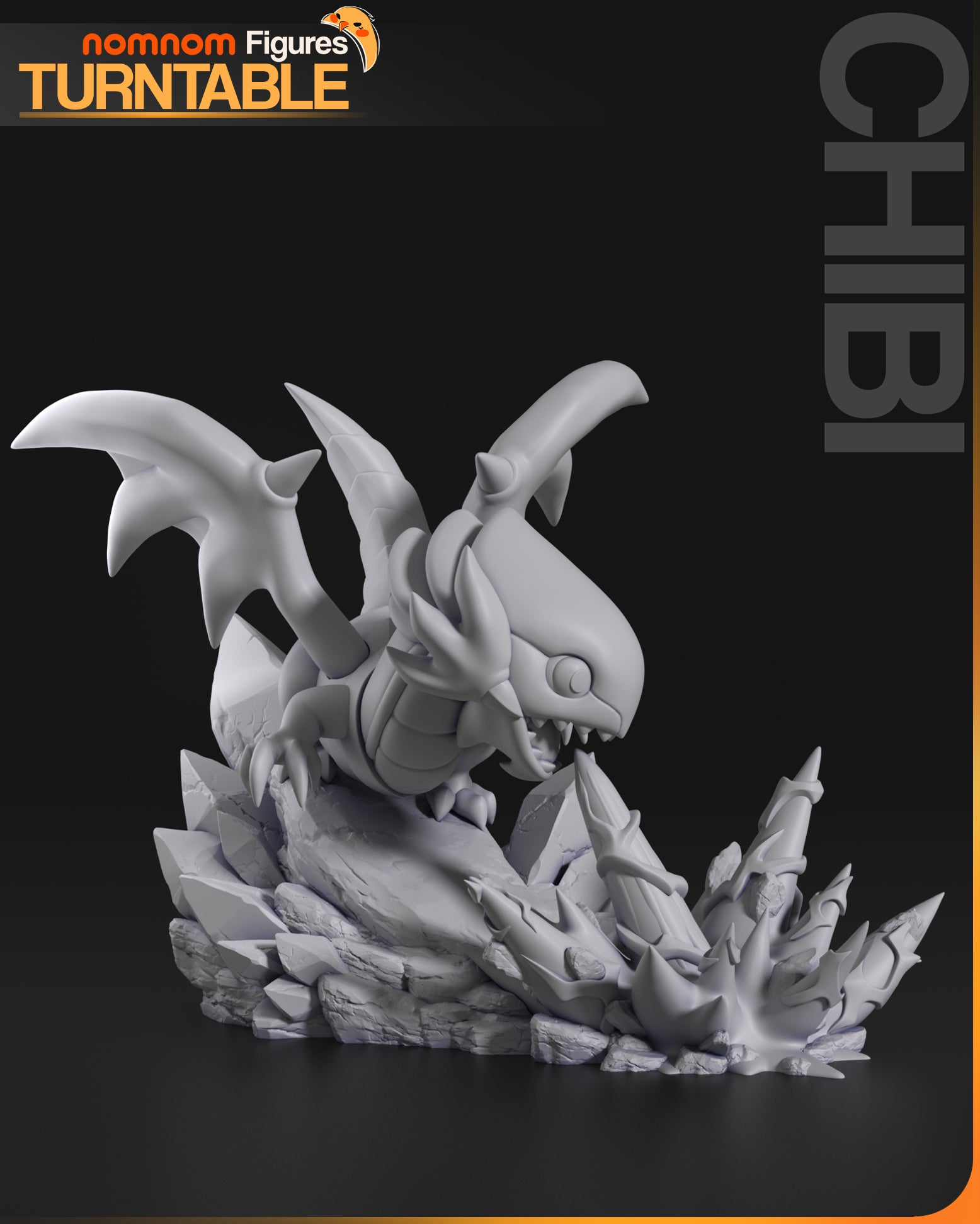 Unpainted Nom Nom Blue Eyes White Dragon Yu-Gi-Oh image 1