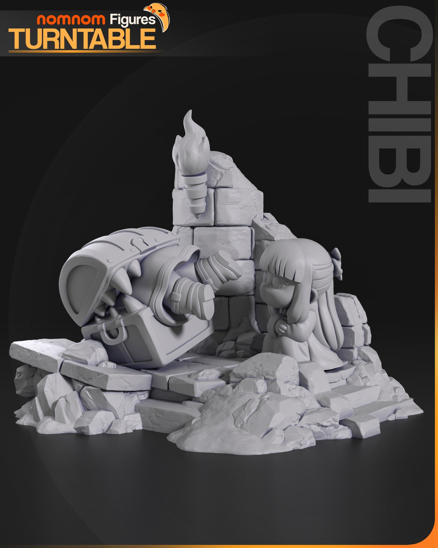 Unpainted Mimic Chest and Frieren image 5