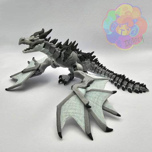 Unpainted Wyvern - Flexi Articulated Dragon image 0
