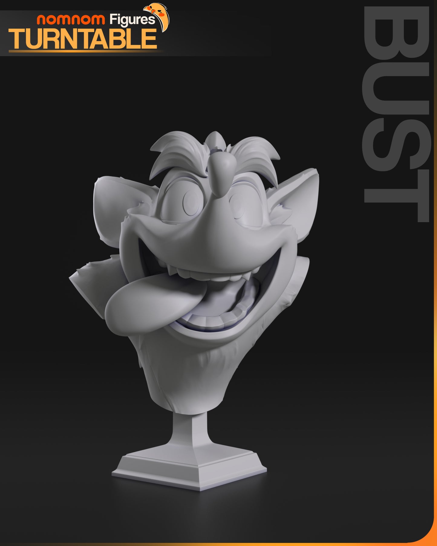 Unpainted Nom Nom Crash Bandicoot image 1