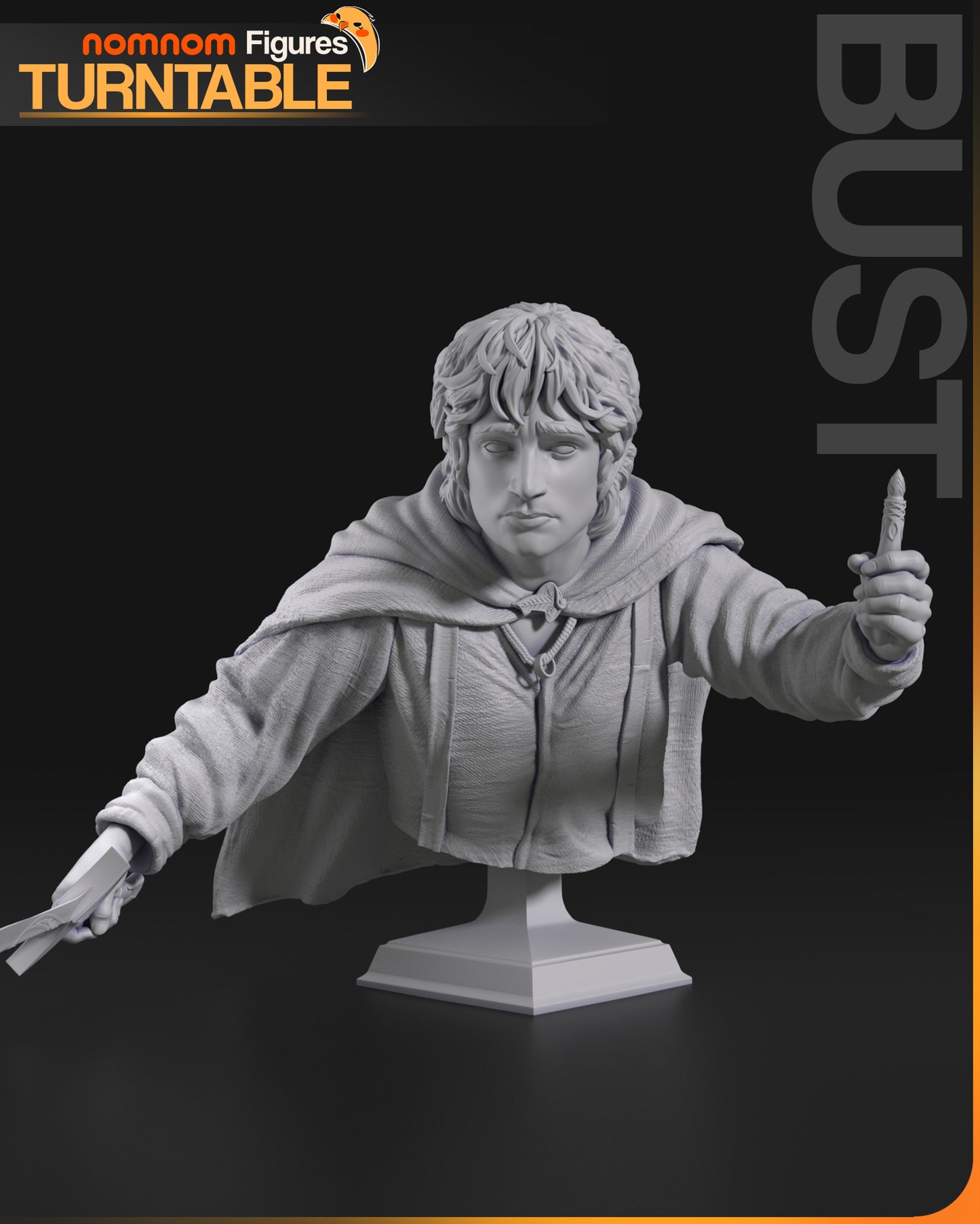 Unpainted Nom Nom Frodo Baggins LOTR image 2
