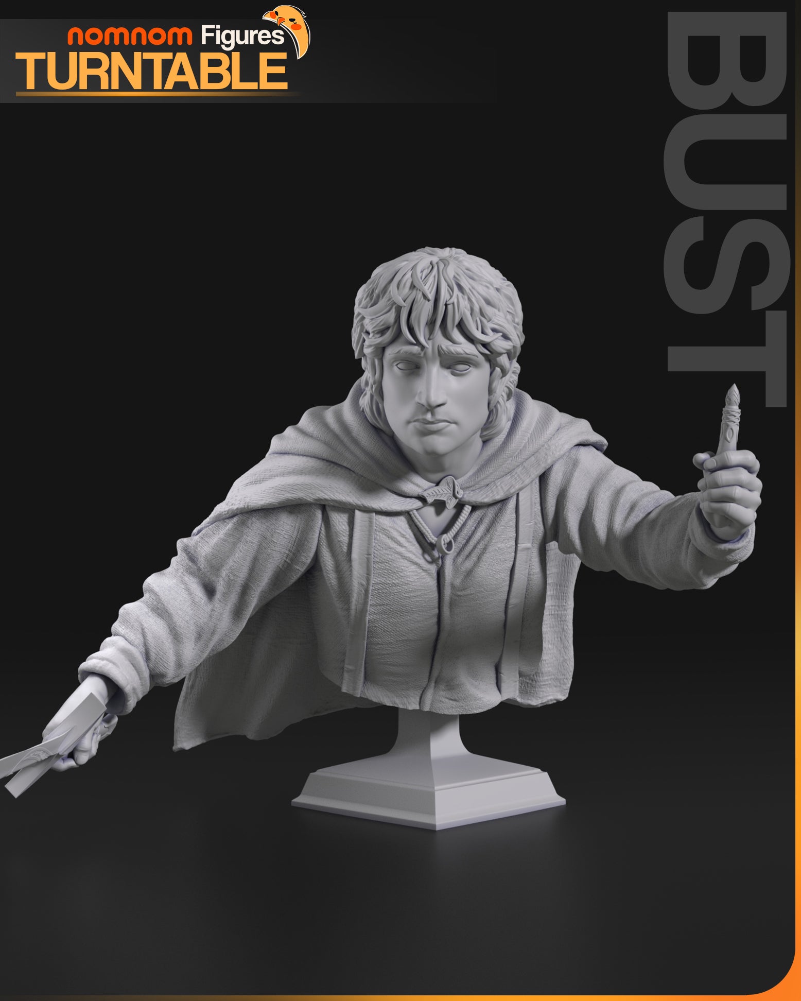 Unpainted Nom Nom Frodo Baggins LOTR image 2
