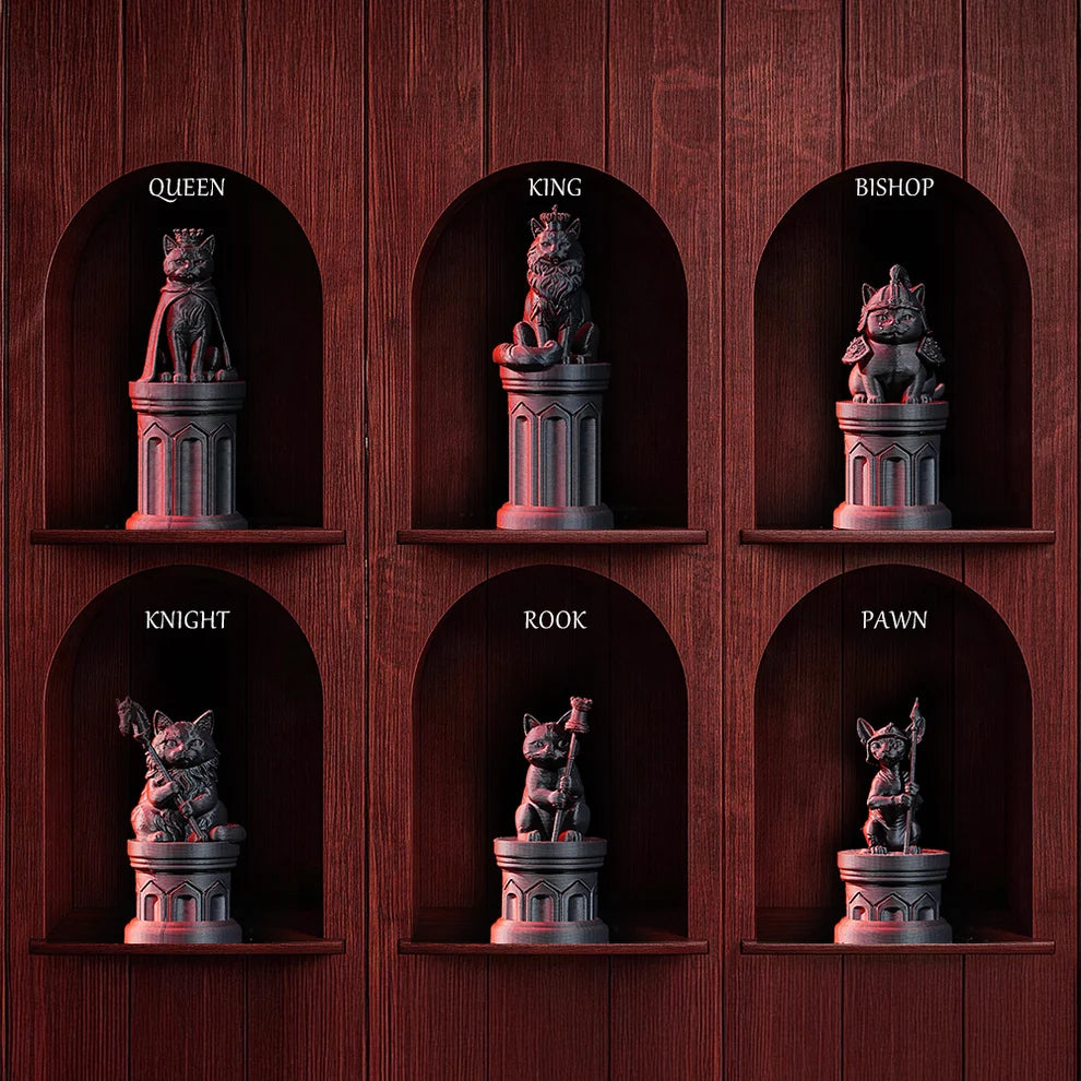Cat Kingdom Chess Set FDM PETG