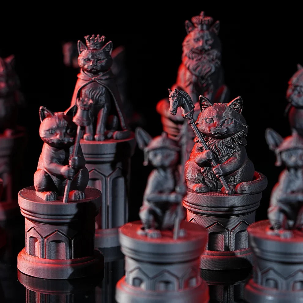Cat Kingdom Chess Set FDM PETG