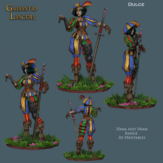 Unpainted Dulce The Lancer - landsknecht style guard image 0
